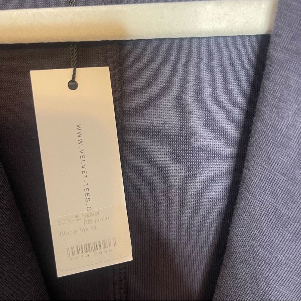 Velvet by Graham & Spenser Navy Benjamin Blazer New XL View 4